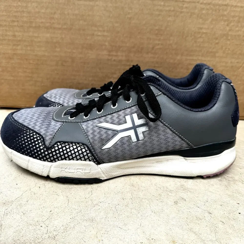 Kuru Quantum Shoes Athletic Sneakers Lace Up Mesh Low Top Gray Black 12